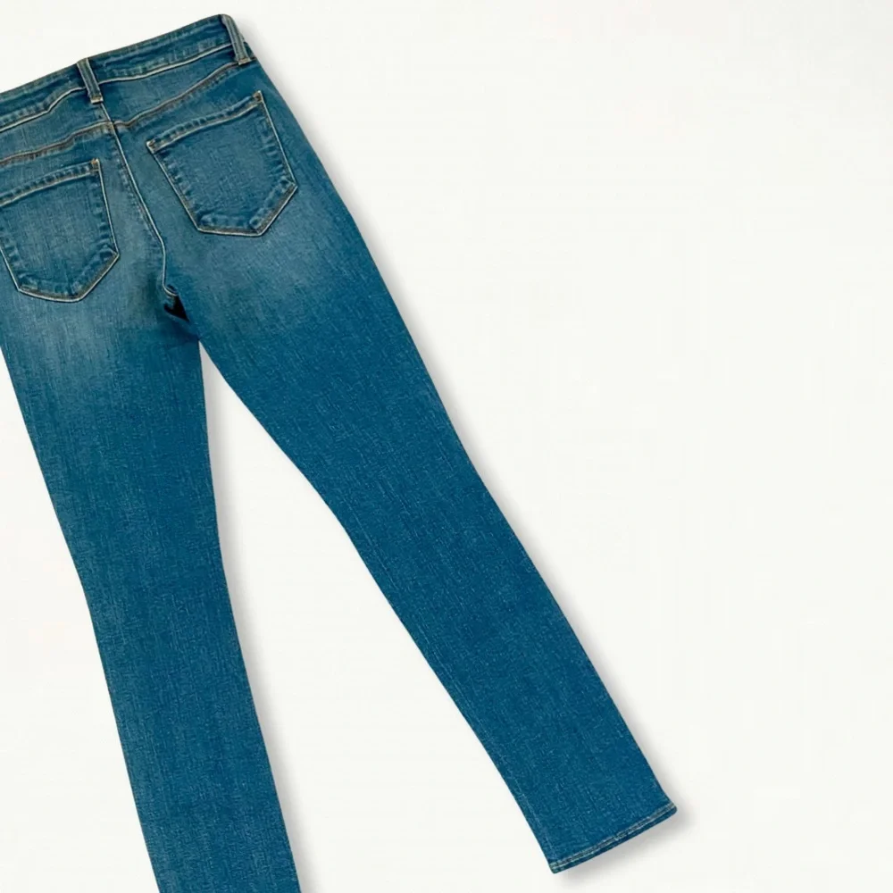 L'AGENCE Mon Jules Distressed Skinny Jeans in Authentique Denim Size 25 - Picture 15 of 16